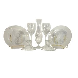7 Piece Humming Bird - Over 24% Full Lead Crystal Set from Avon